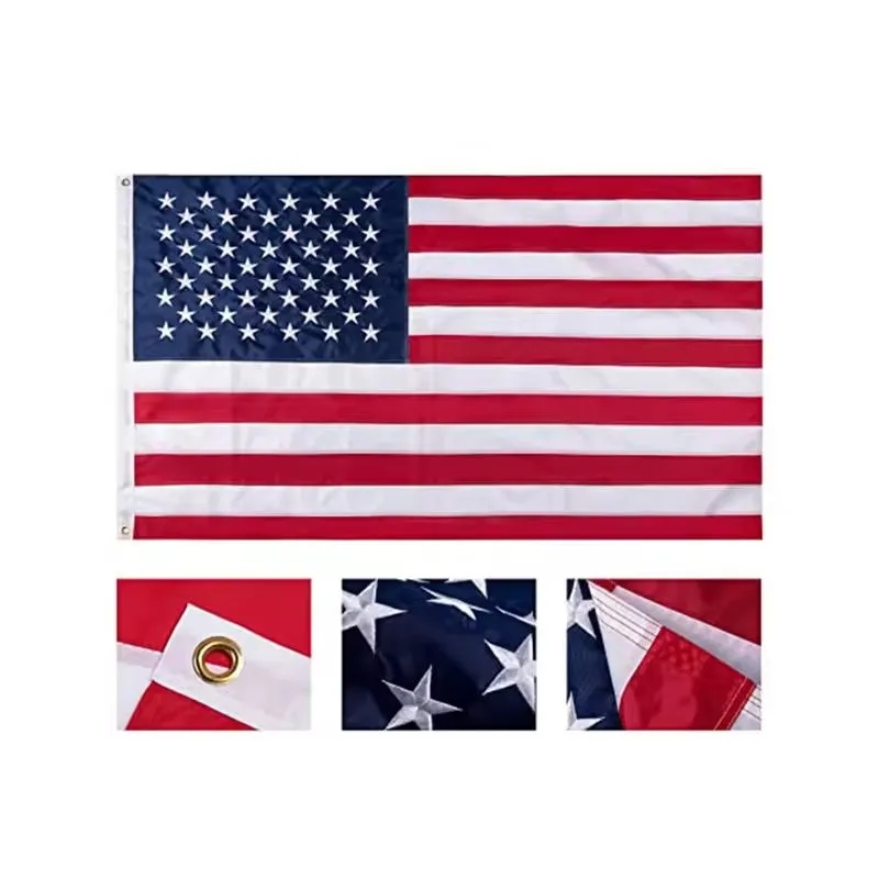 UV Fade Resistant Vivid Color Fly Breeze 3'x5' US Flag 4