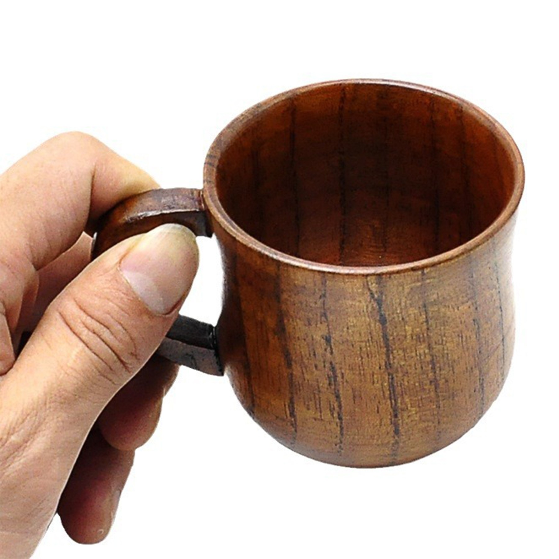 Wooden Tea Cup W/ Handle 3