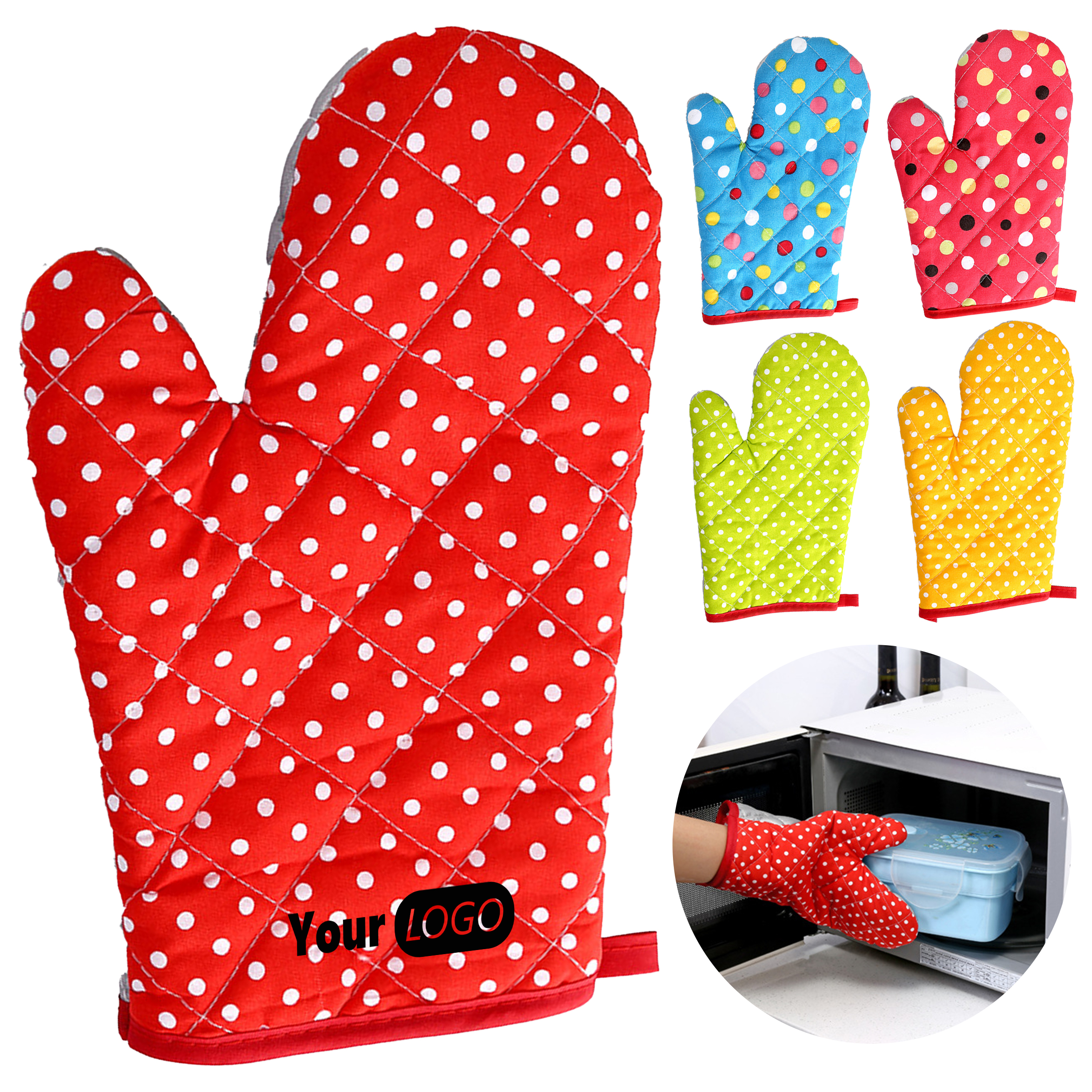 Cotton Thick Insulated Baking Gloves 4