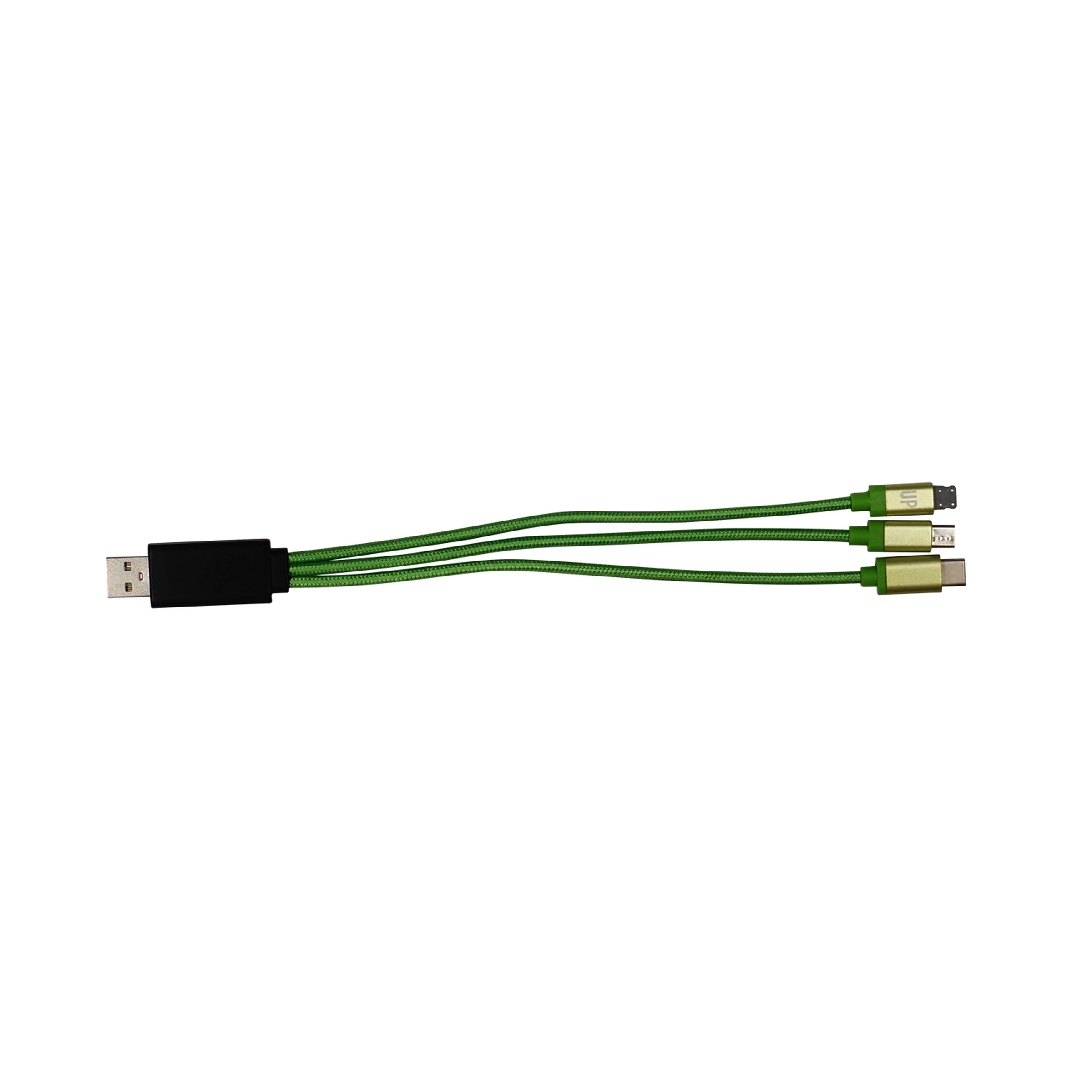 Metallic Light Up Logo Cable with Type C USB 13
