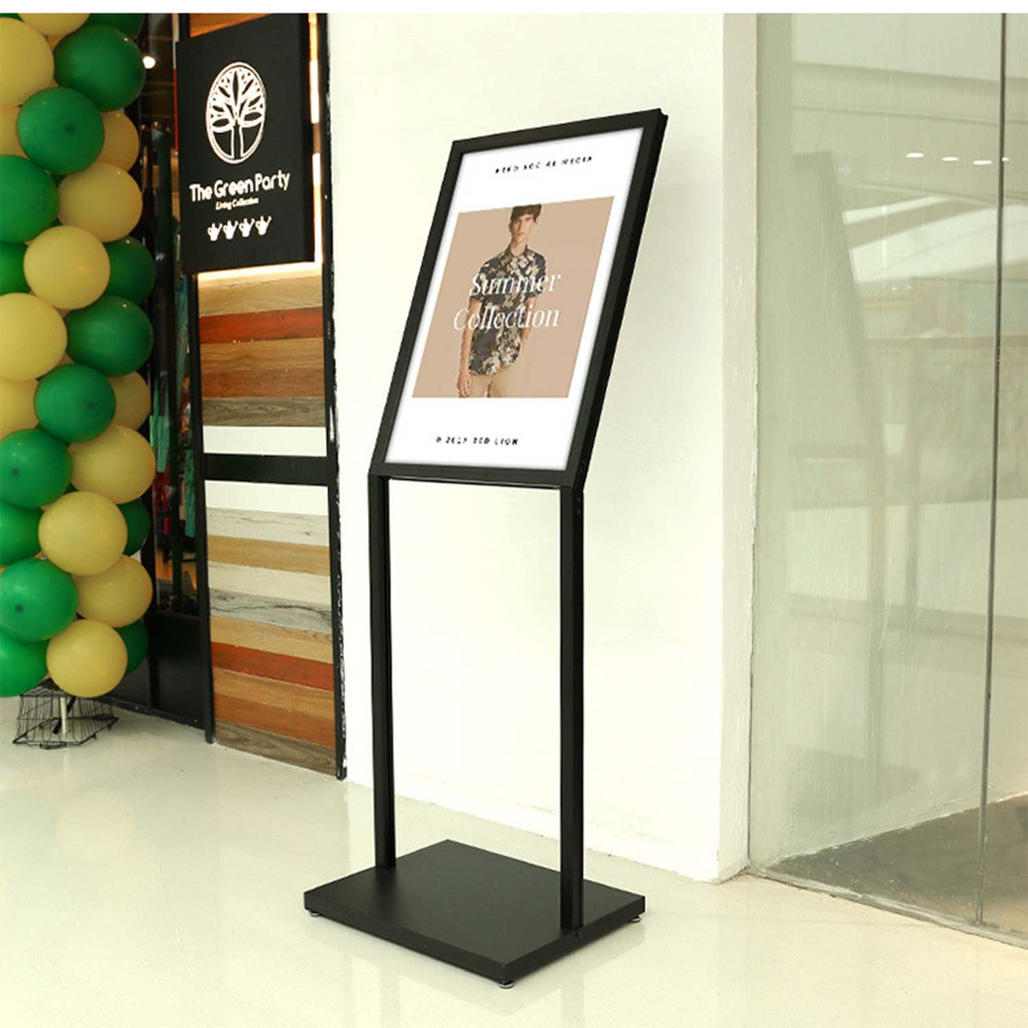 H Shape Metal Outdoor Single Side Display Stand 6