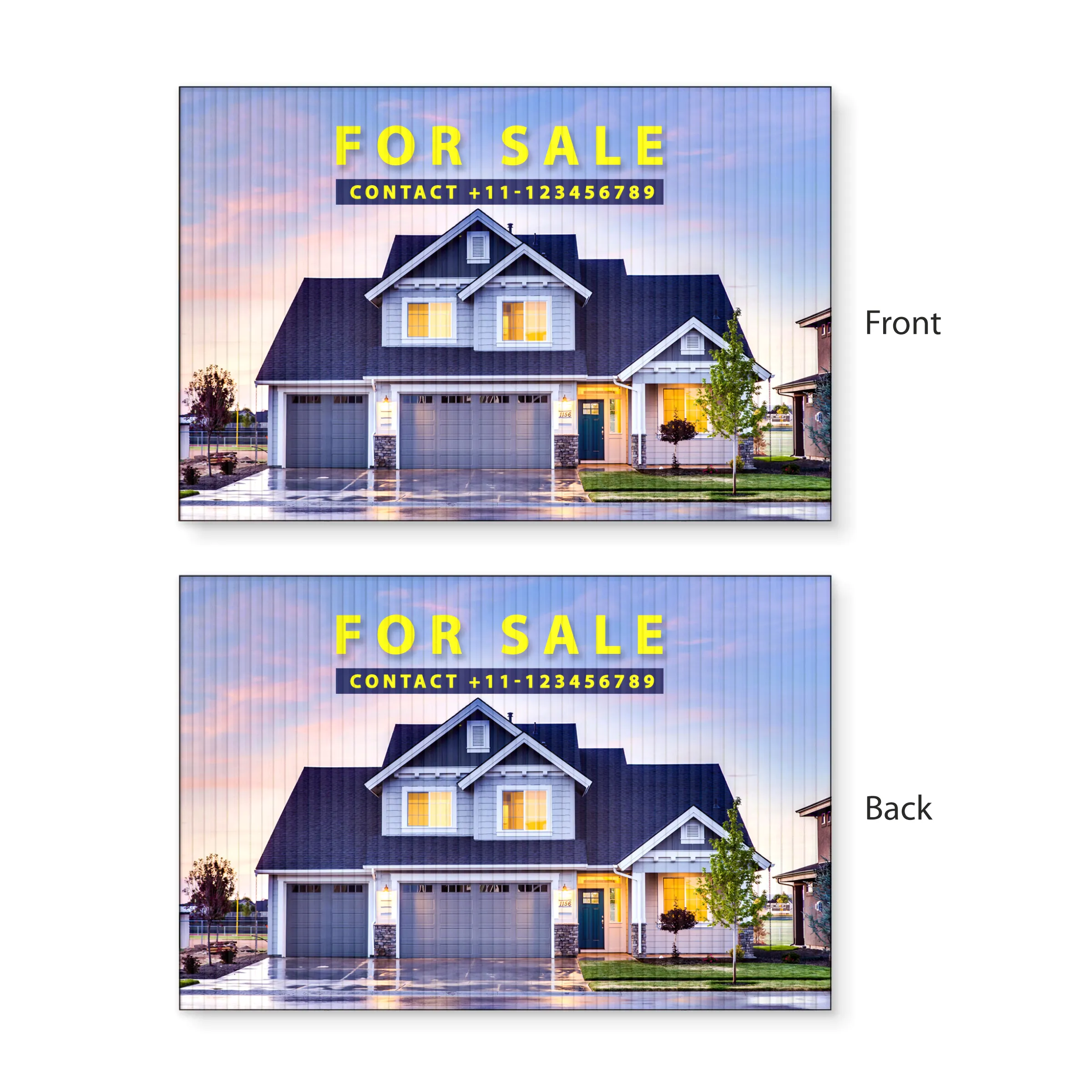 12" x 18" Full-Color Double-Sided Corrugated Yard Sign 8
