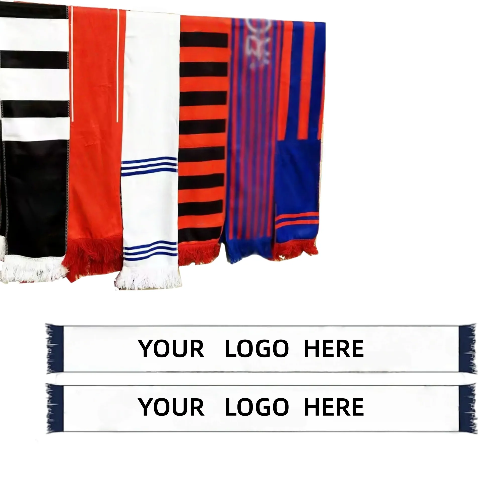 Soccer Fans Souvenir Double Side Logo Print Scarf 2