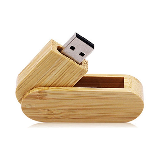 Wood Casing Swivel-Style PCB USB Drive