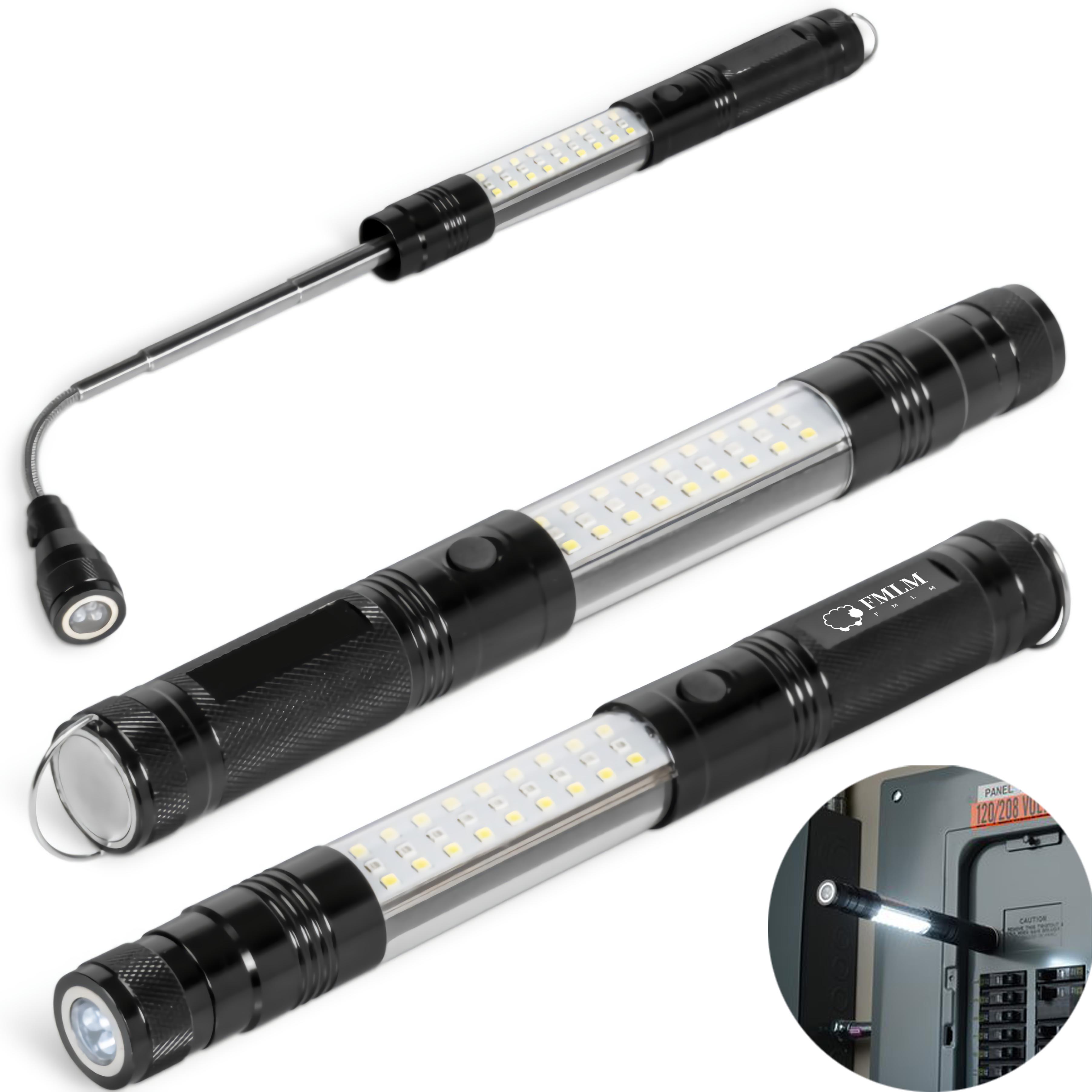 Telescopic Magnetic COB LED Flashlight w/Sidelight 3