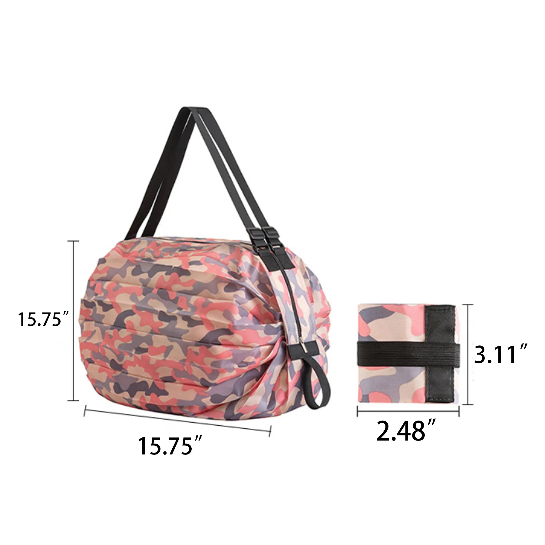 Cylindrical Folding Shopping Bag 4