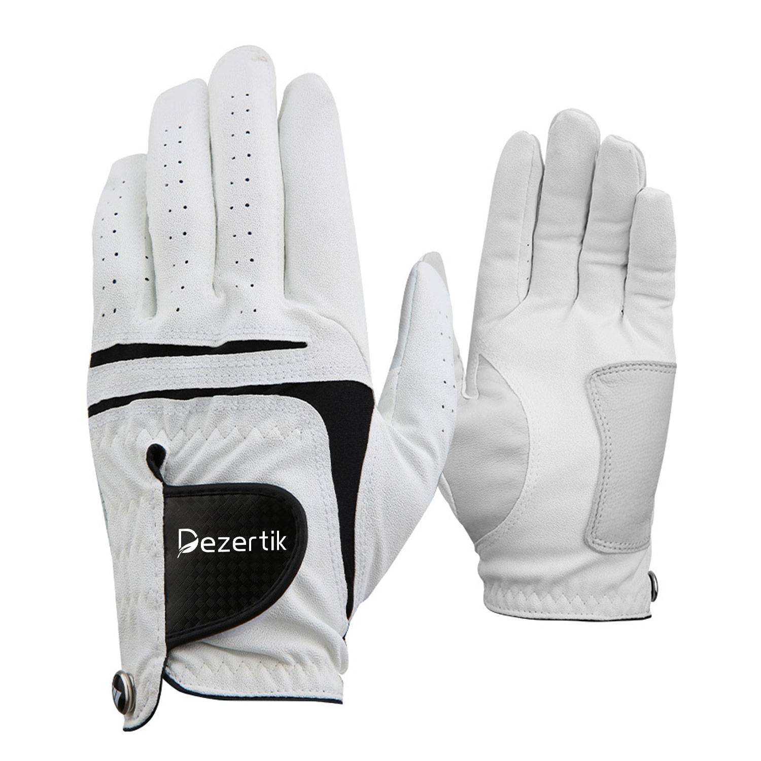 Men's sheepskin sports breathable anti-slip golf gloves