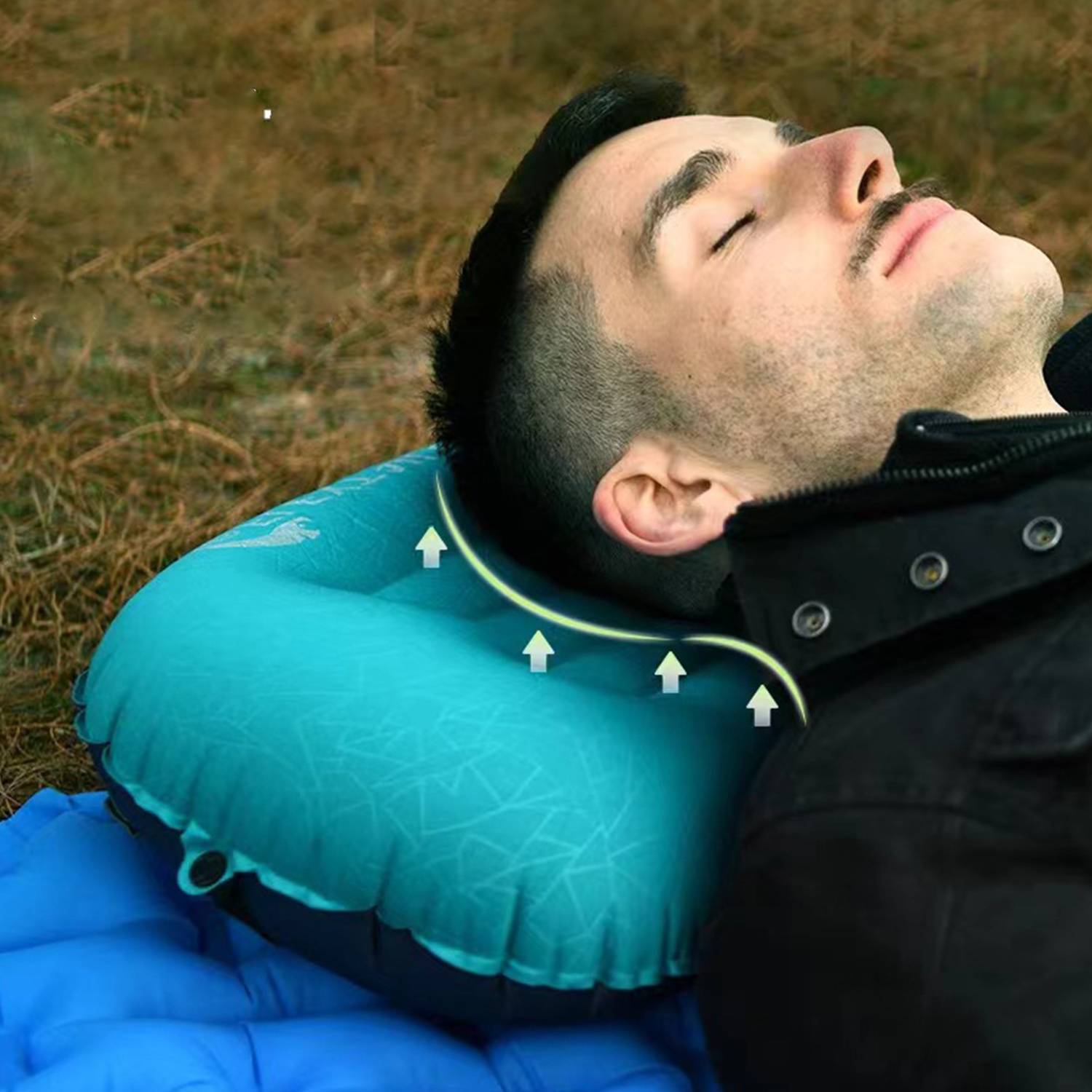 TPU Inflatable Backrest Neck Pillow 4