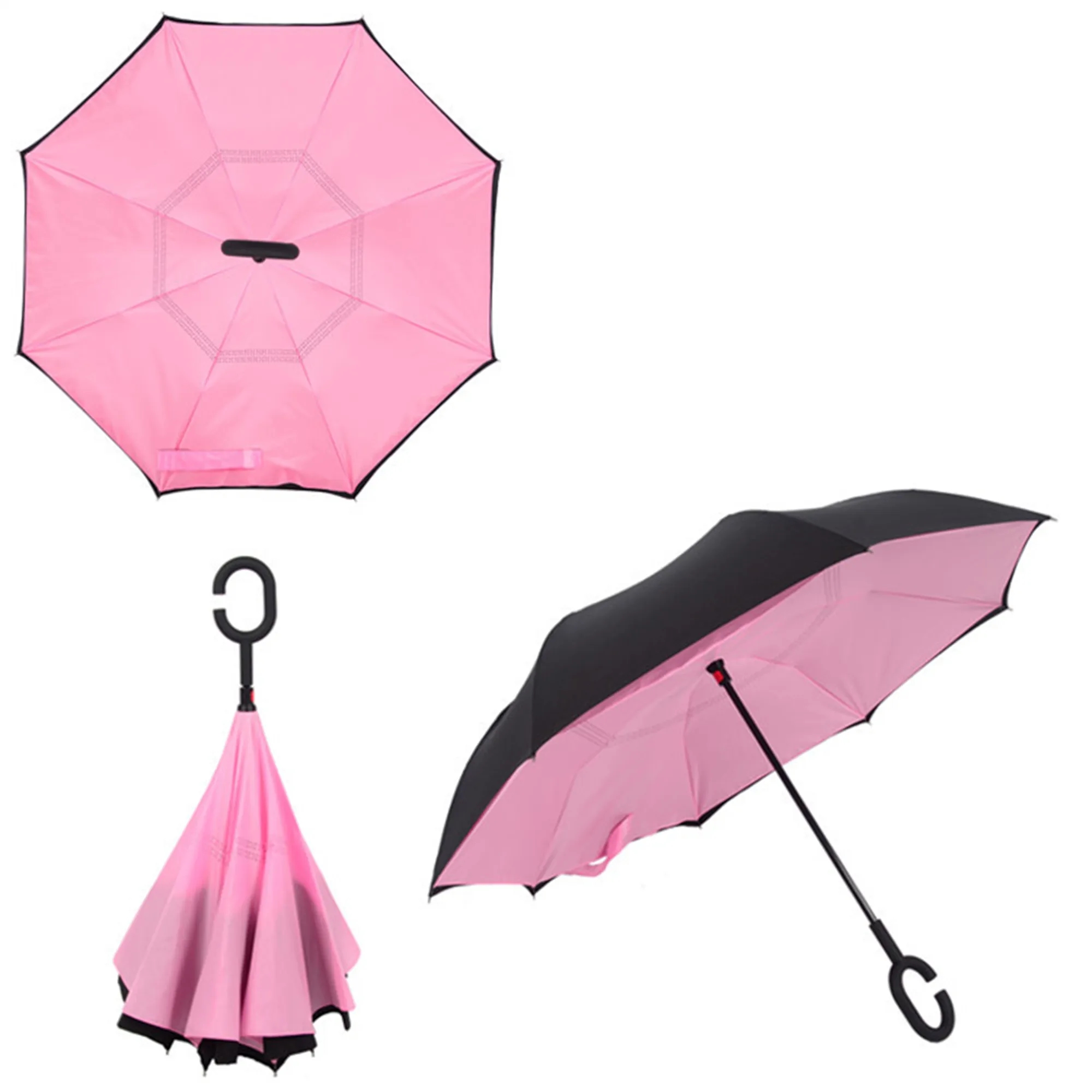 Double Layer Inversion Umbrella W/ C-Handle 10