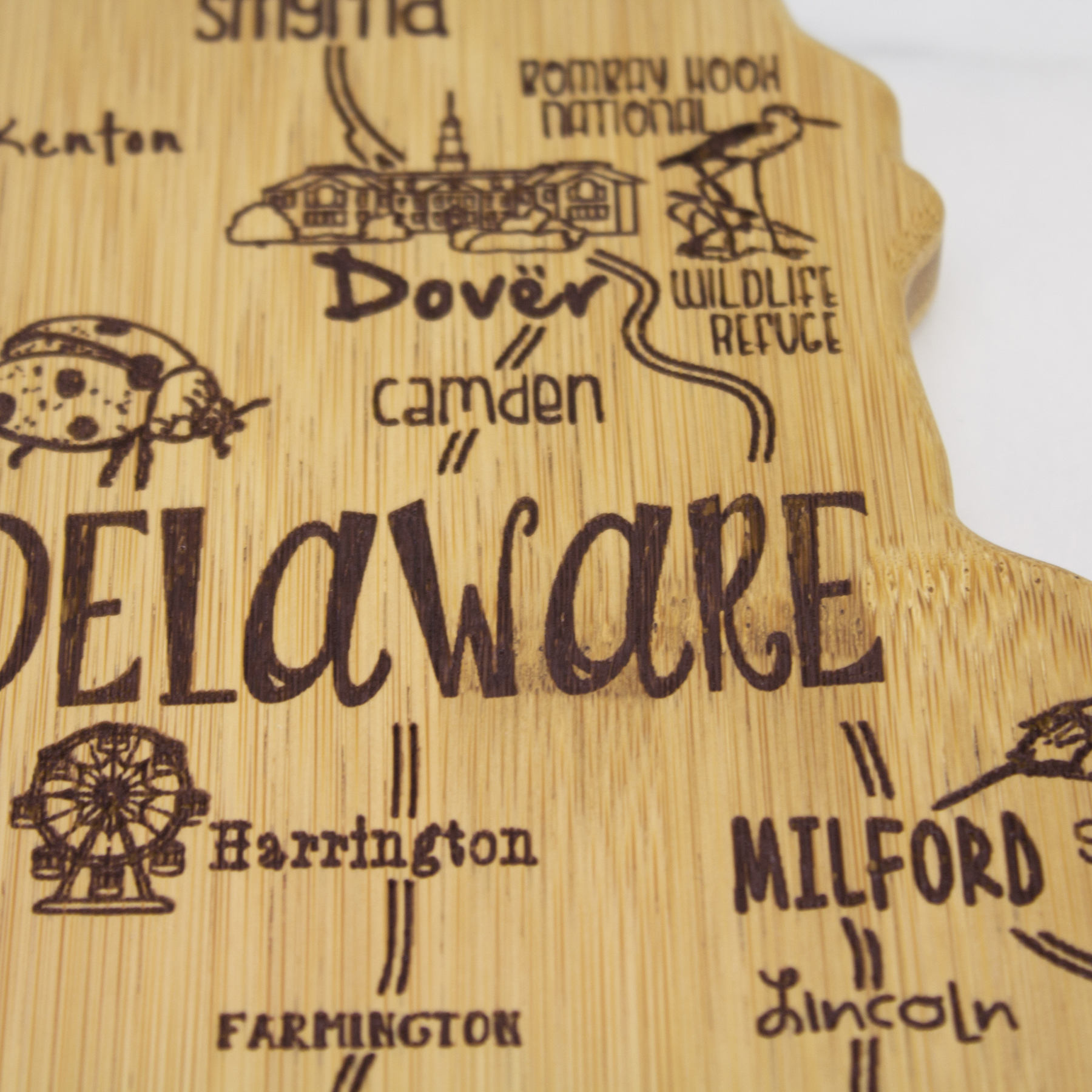 Destination Delaware Cutting & Serving Board 5
