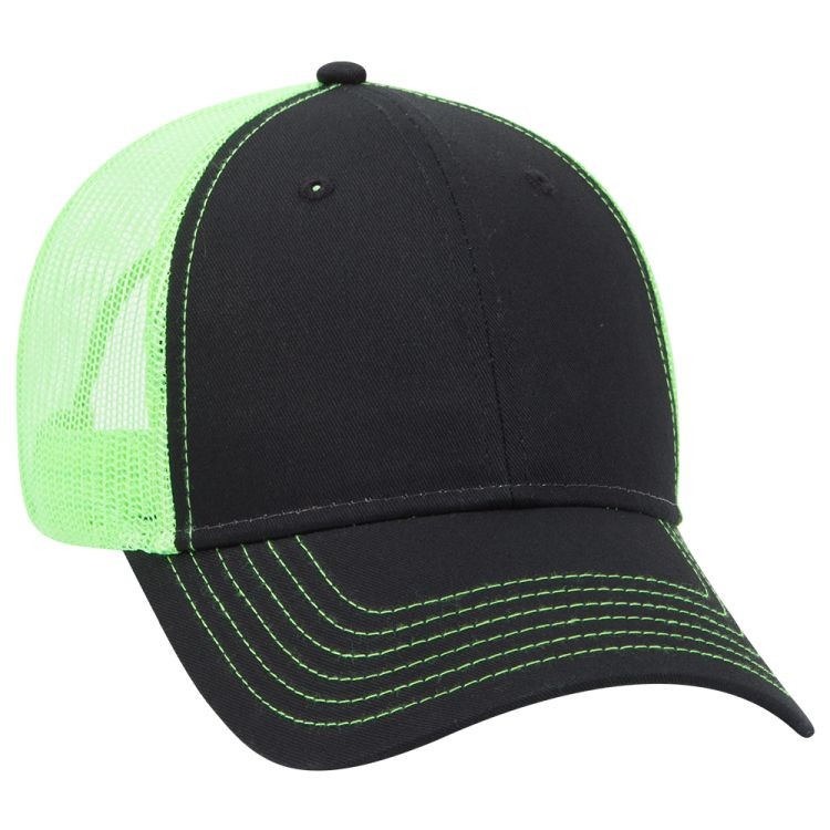 OTTO CAP® 6 Panel Low Profile Mesh Back Trucker Hat 93