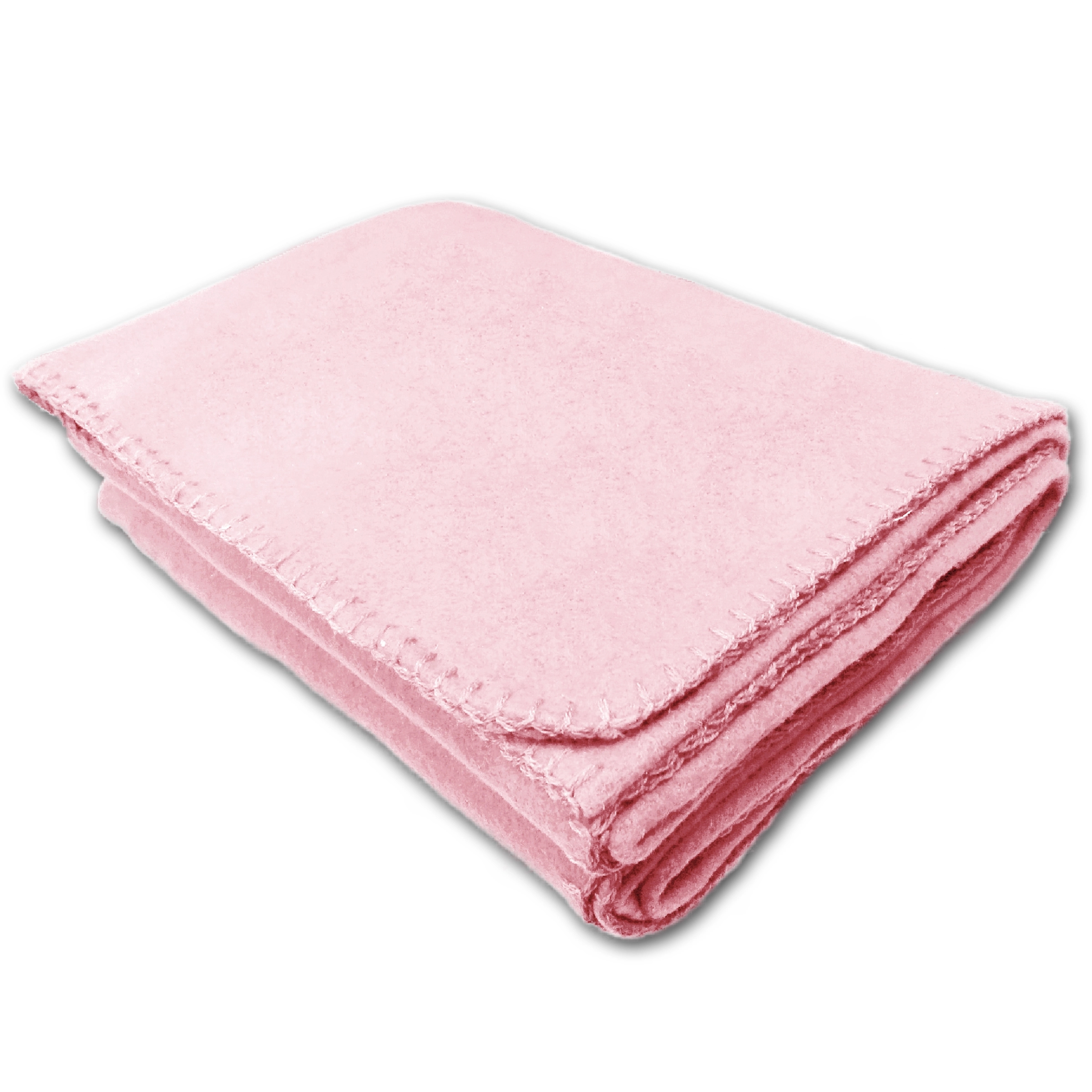 50" x 60" Fleece Whipstitch Blanket - Pink 1