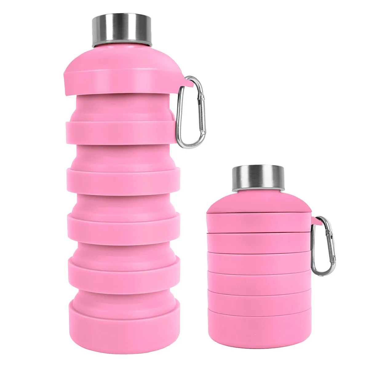 In Stock 1000ML Silicone Foldable Collapsible Water Bottle 5