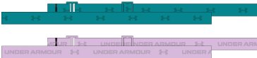UA Adjustable Mini Women's 2-Pack Headbands 8