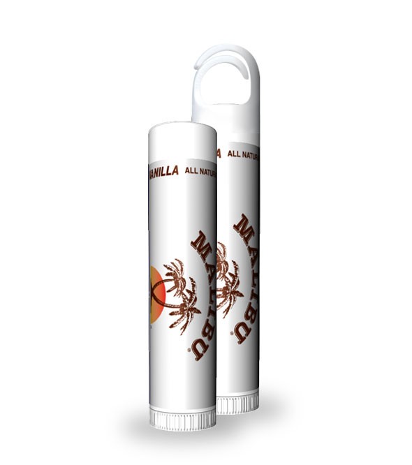 Lip Naturals Vanilla Bean Non SPF Lip Balm with a custom label 1