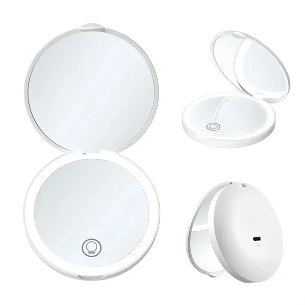 LED Pocket Mirror with Magnification & USB Cable 6