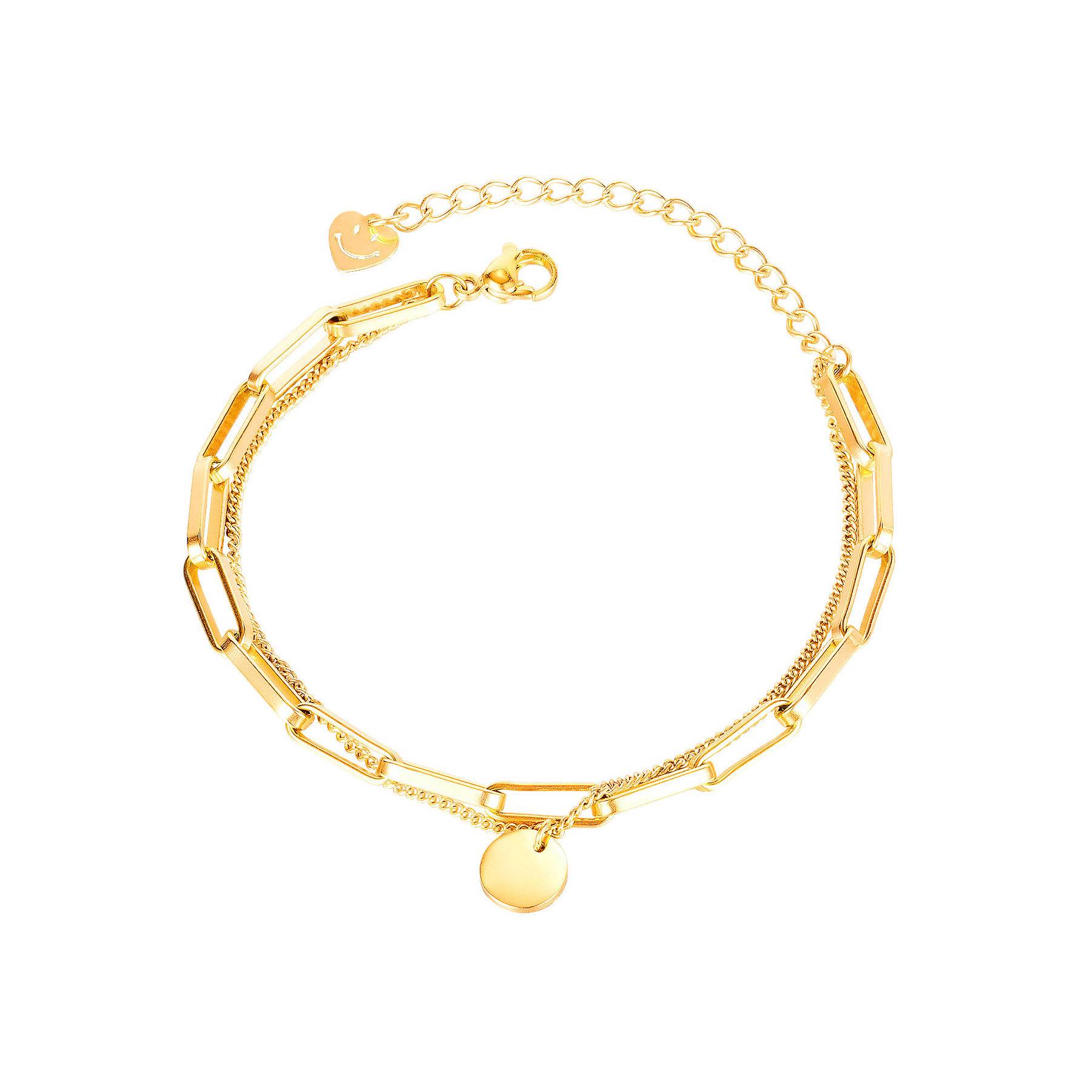 Stainless steel double-layer bracelet 7