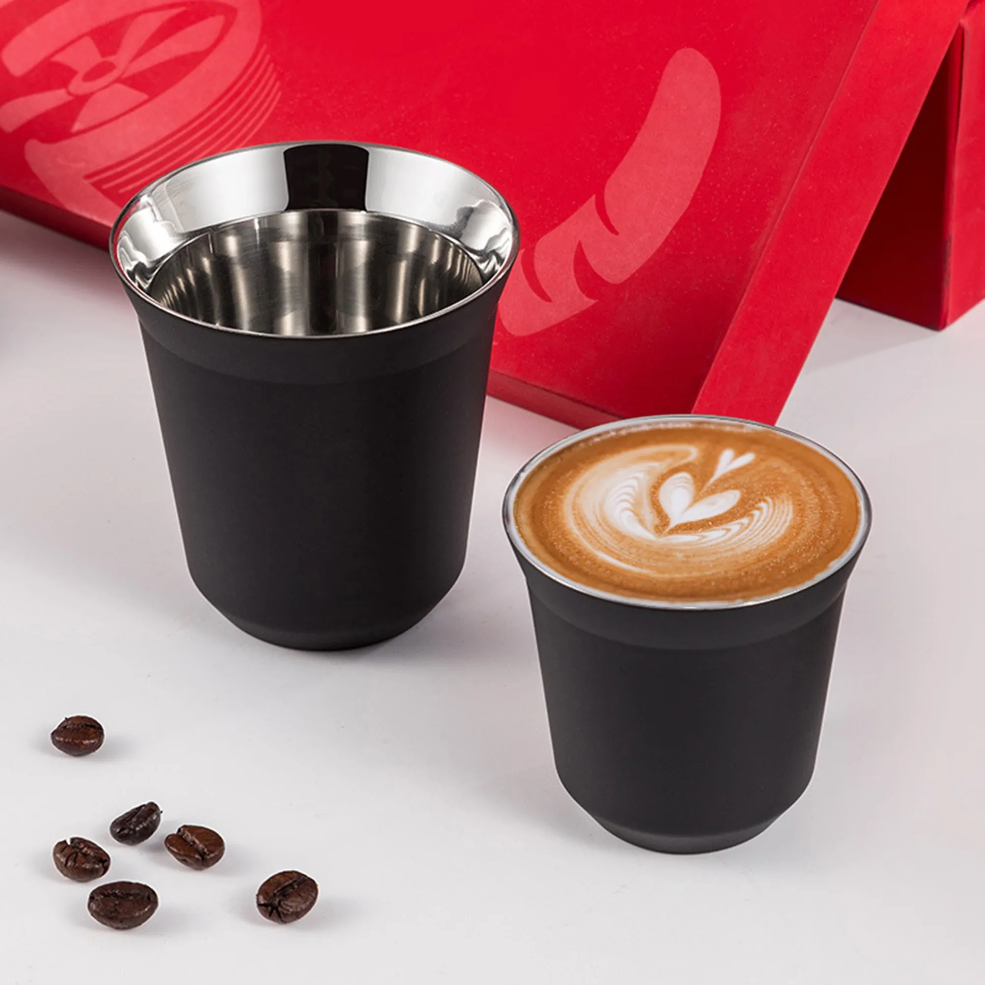 Colorful Double-Wall Stainless Steel Coffee Cup 4
