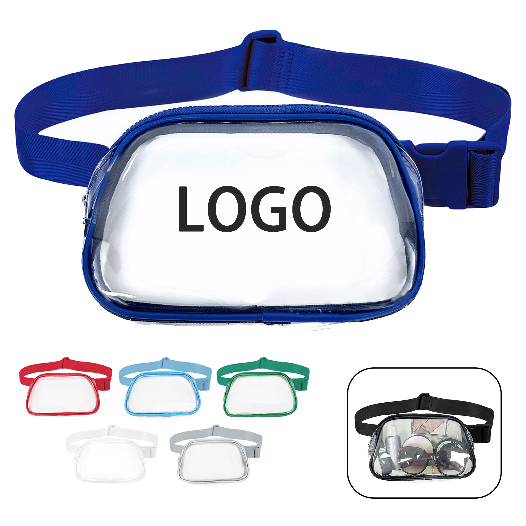 Adjustable Transparent Travel Waist Bag 6