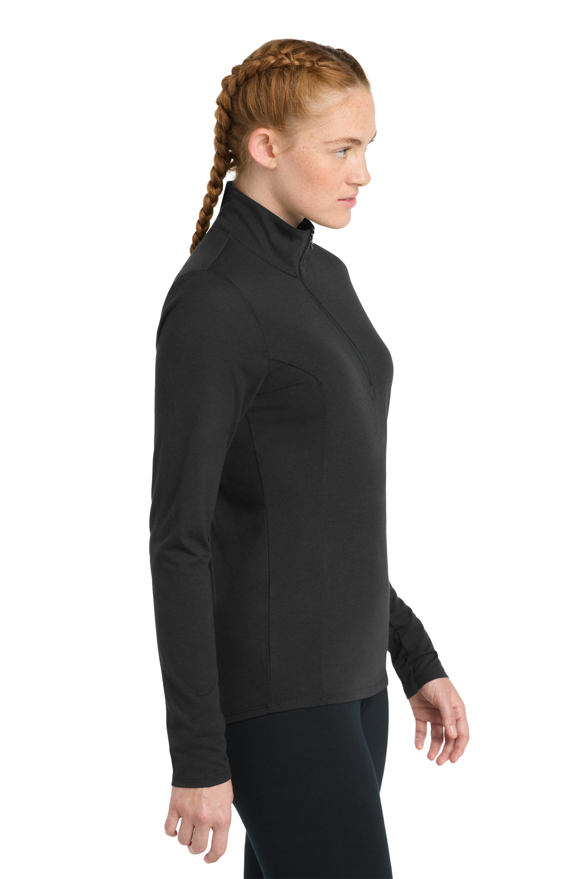 Sport-Tek Women's PosiCharge Tri-Blend Wicking 1/4-Zip Pullover. LST407 17