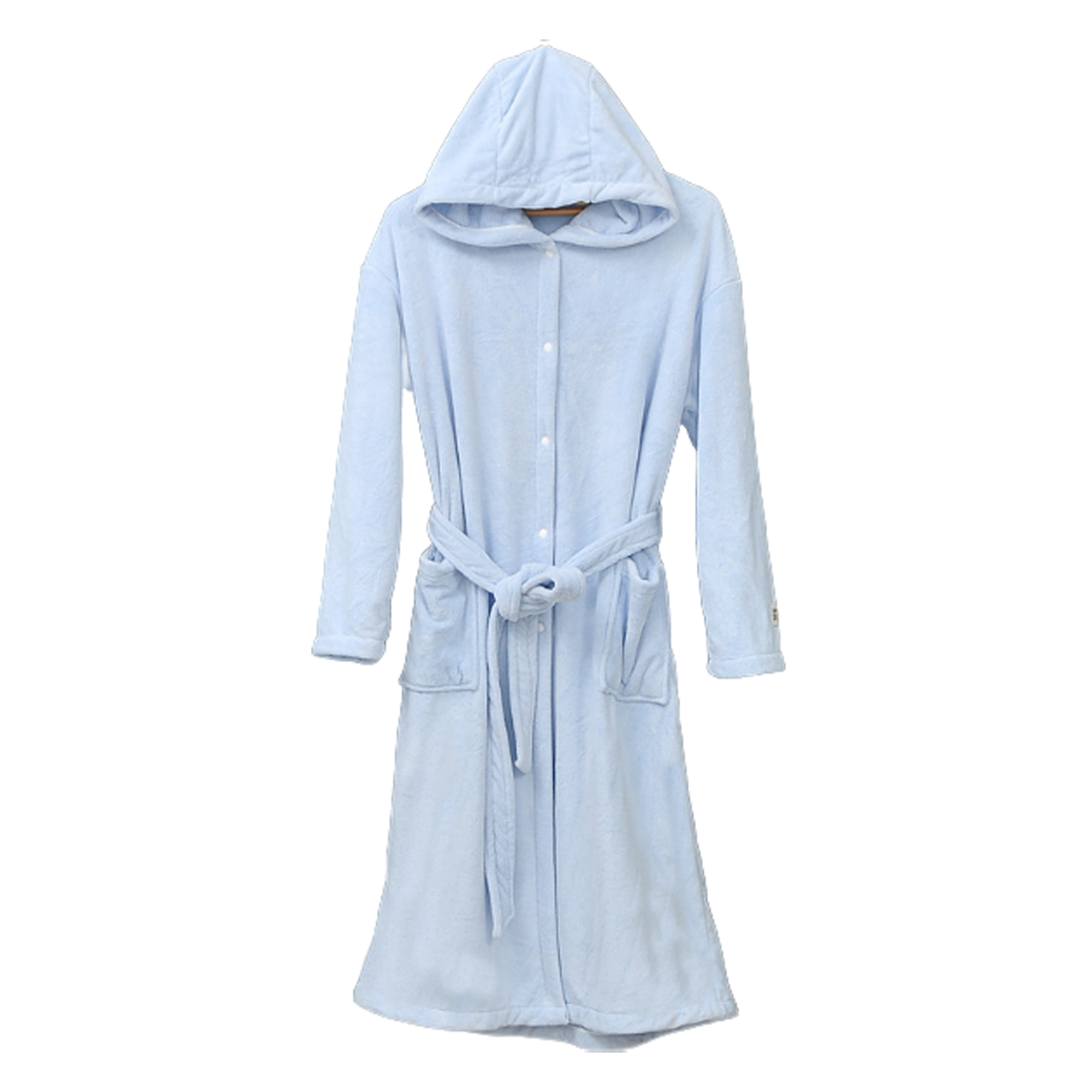 MOQ 25 PCS Stylish Coral Fleece Hooded Bathrobe Nightgown 4