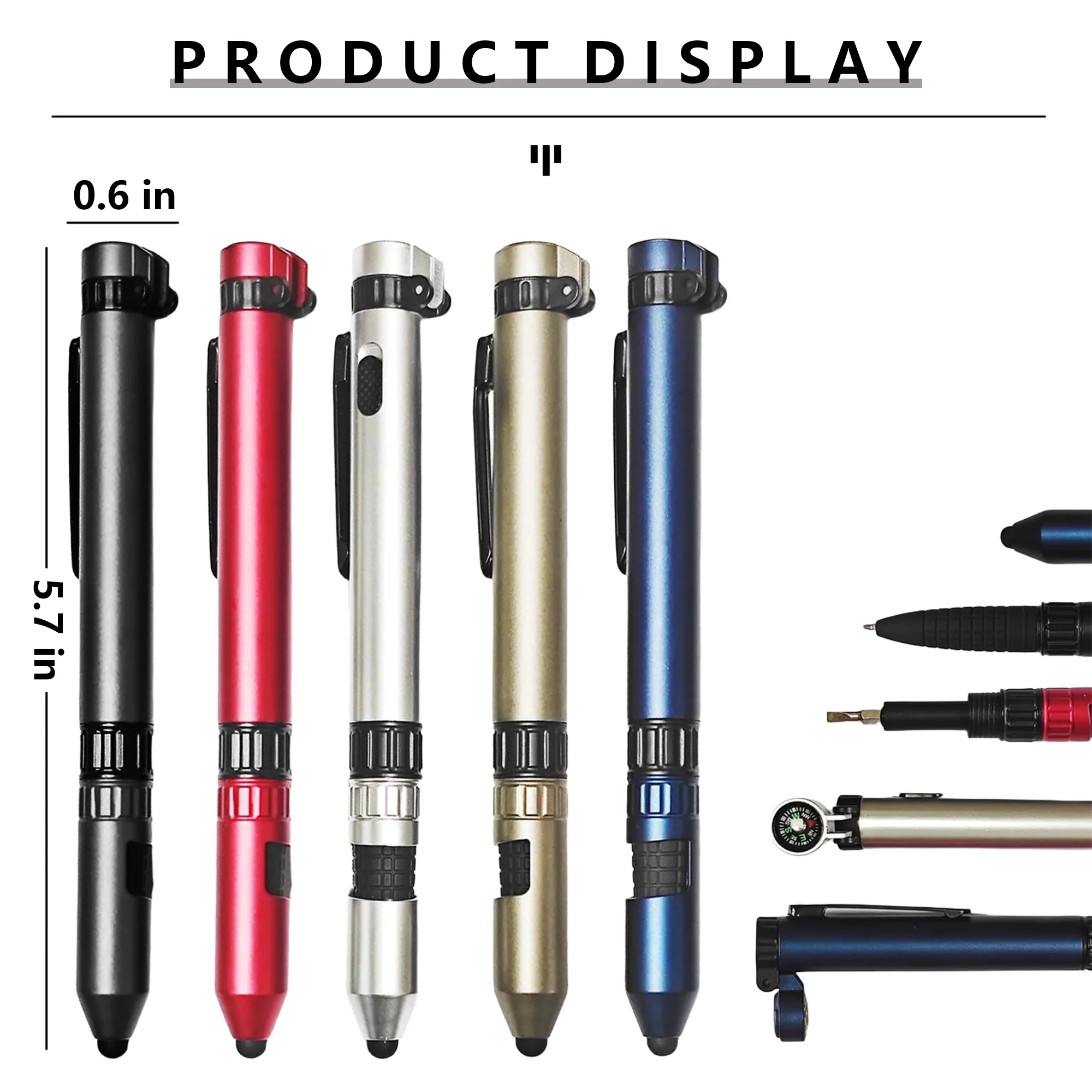 6 In 1 Multi Function Tool Pen 7