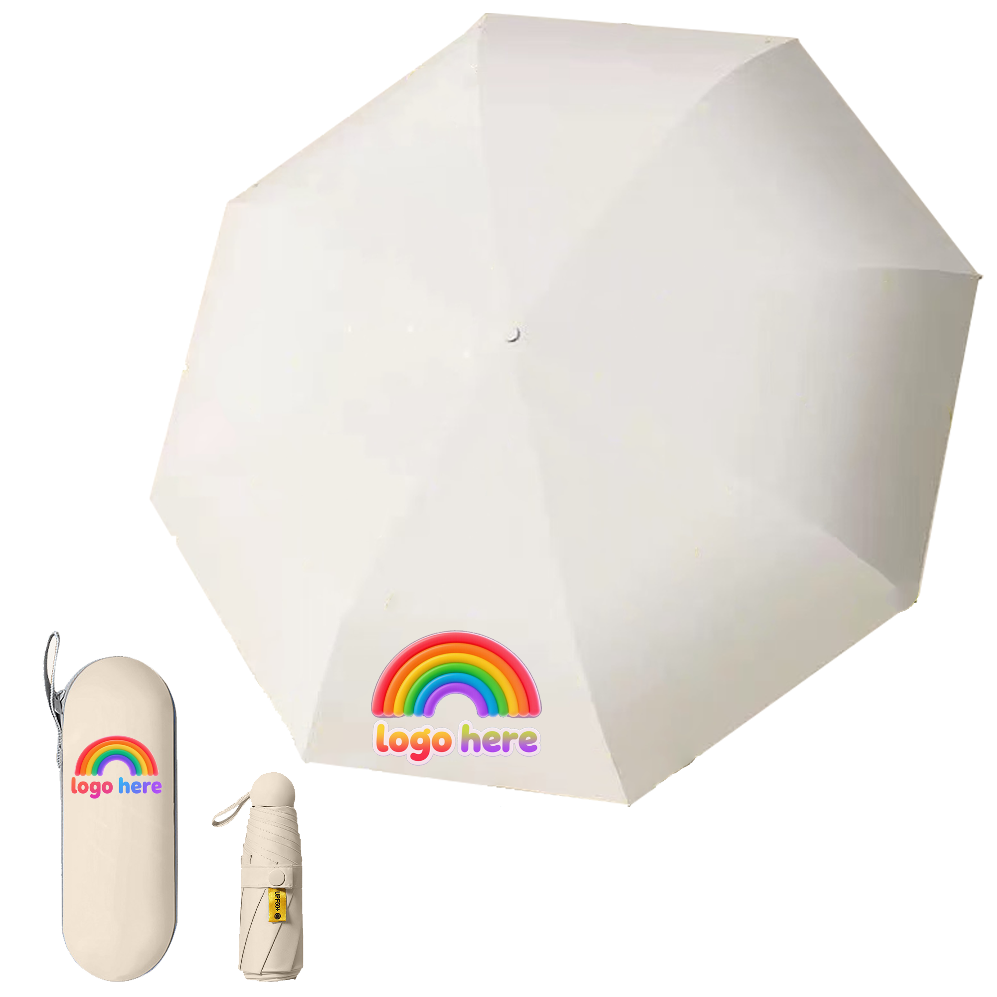 UPF 50+ Compact Windproof Travel Umbrella 3