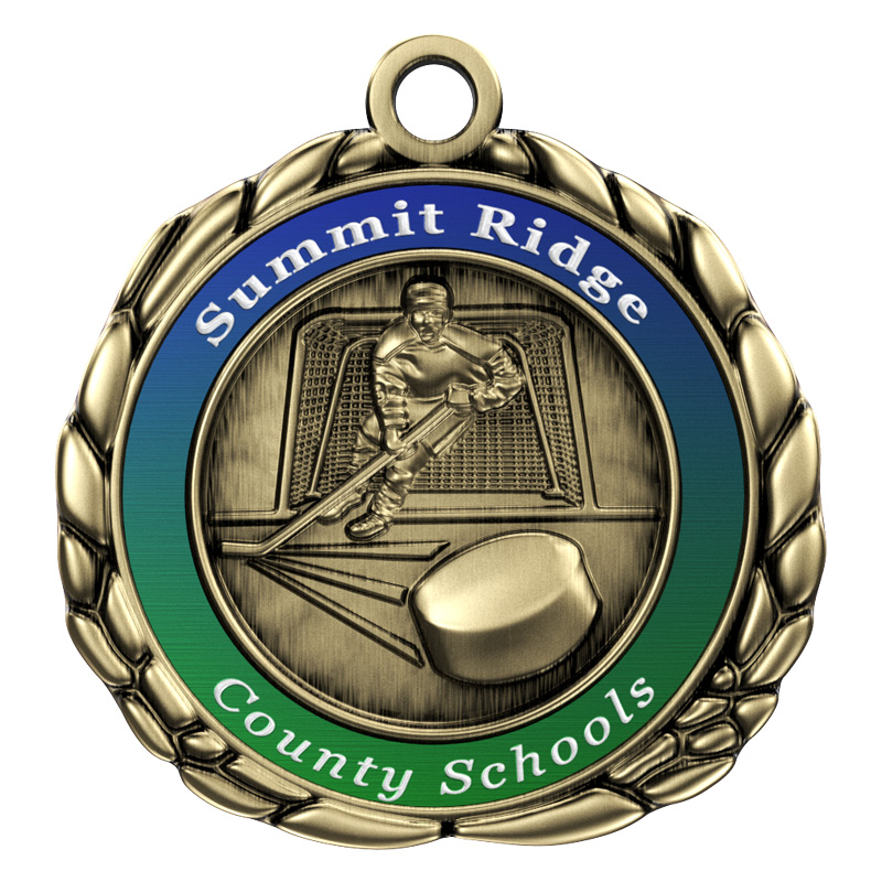 Express Vibraprint™ Hockey Quali-Craft Medallion (2-1/2") 2