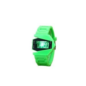 Round Sports Watch With White Digital Dial And Detachable Band 26