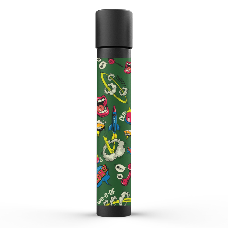Glass Pre Roll Tube with Custom Sticker / Label 4