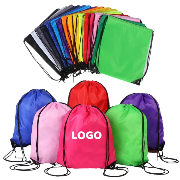 Drawstring Sports Backpack 210d Oxford Cloth Promotional Bag 10