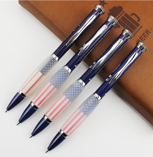 Simple Flag Pattern Metal Ballpoint Pen 7
