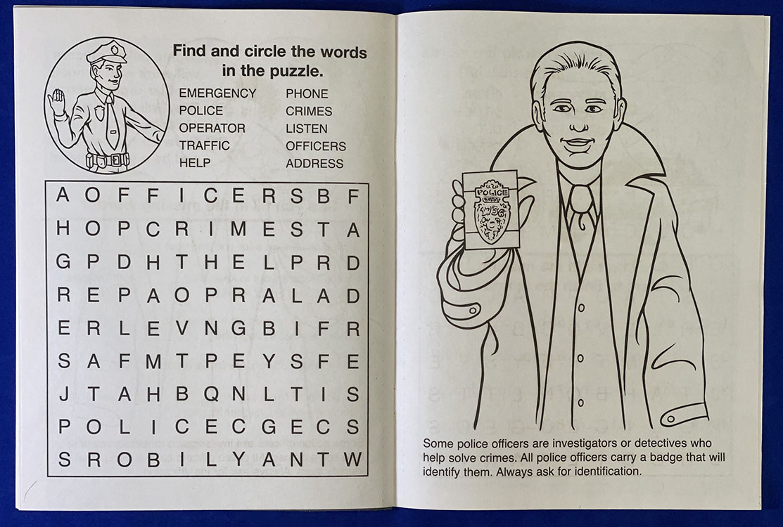 COLORING BOOK - Police Officers Care Coloring & Activity Book 3