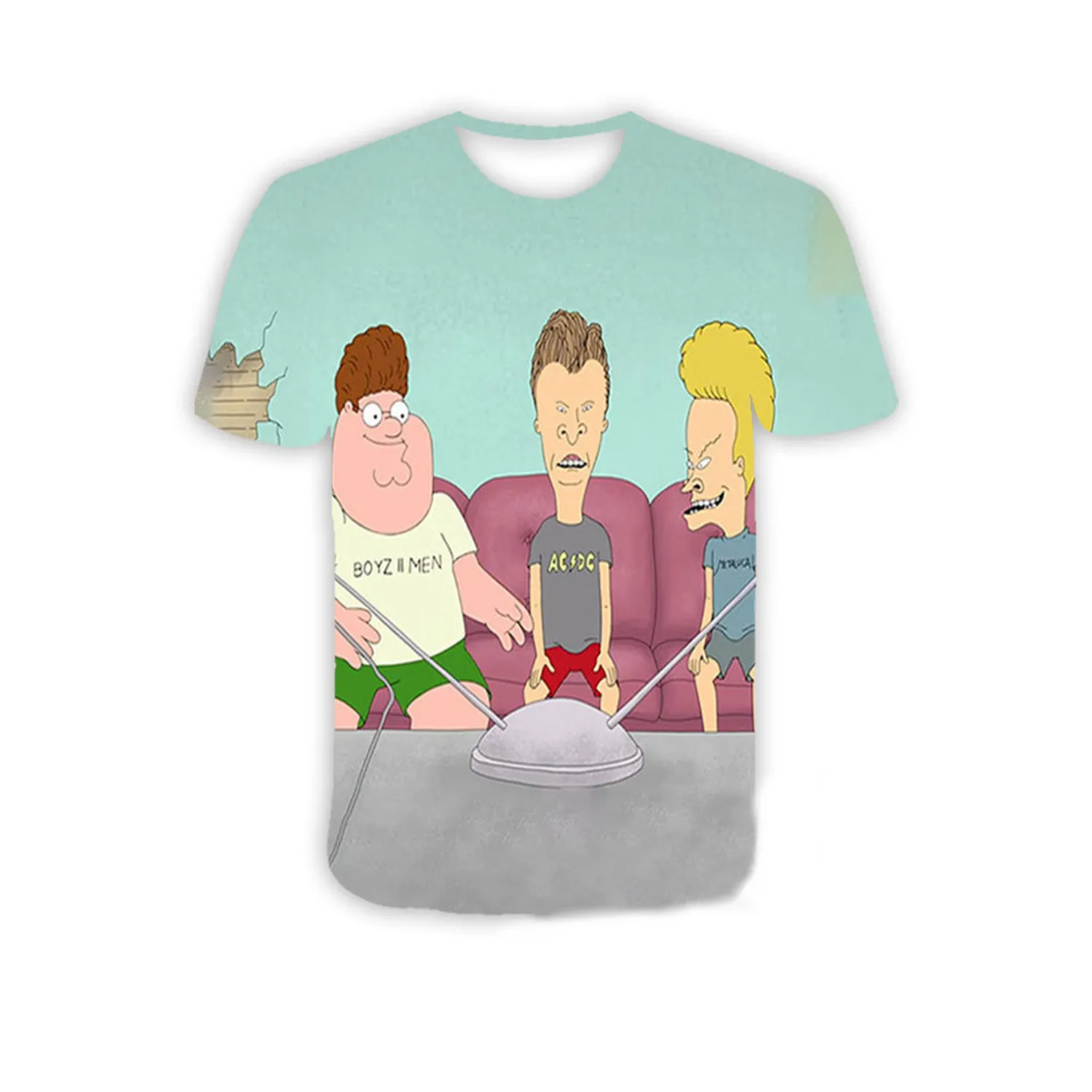 Mesh Comedy Crewneck T-shirt 4
