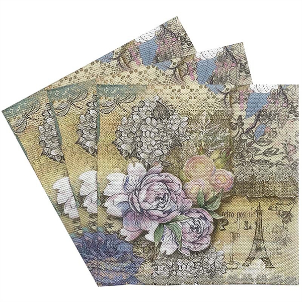 5" x 5" 3-Ply Full Color Beverage Napkins 2