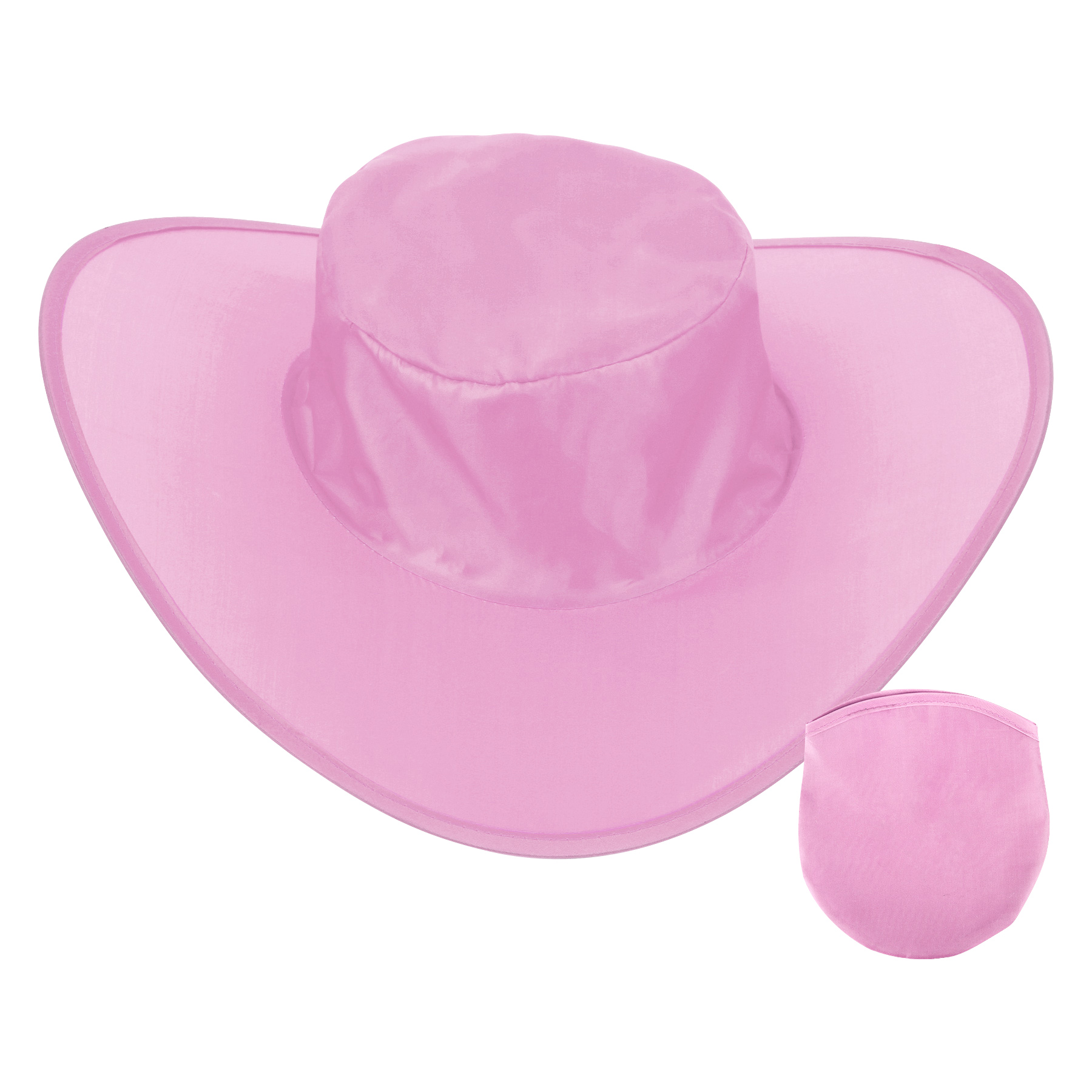 Foldable Polyester Advertising Cowboy Hat W/ Storage Bag 13