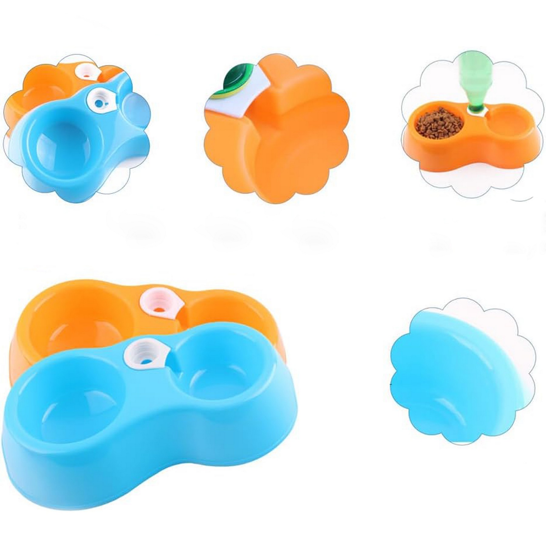 Pet Feeding Double Bowl 3