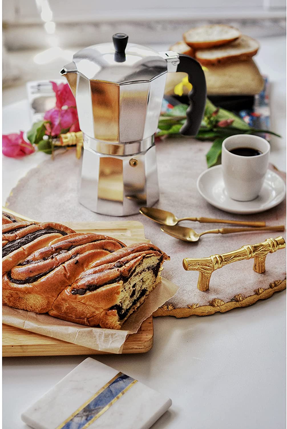 Classic Style 12 Espresso Cup Moka Pot Makes Delicious Coffee Easy to Operate Quick Cleanup Pot 5