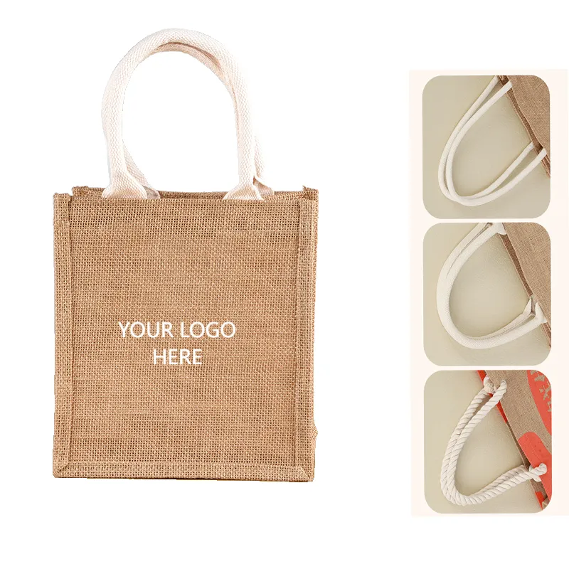 Jute Tote Bag, custom tote bag with logo imprint 2