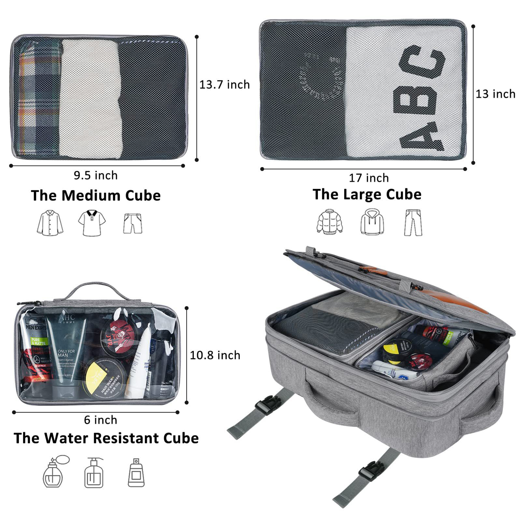 Polyester Carry on Travel Approved Expandable Duffel Bag 5