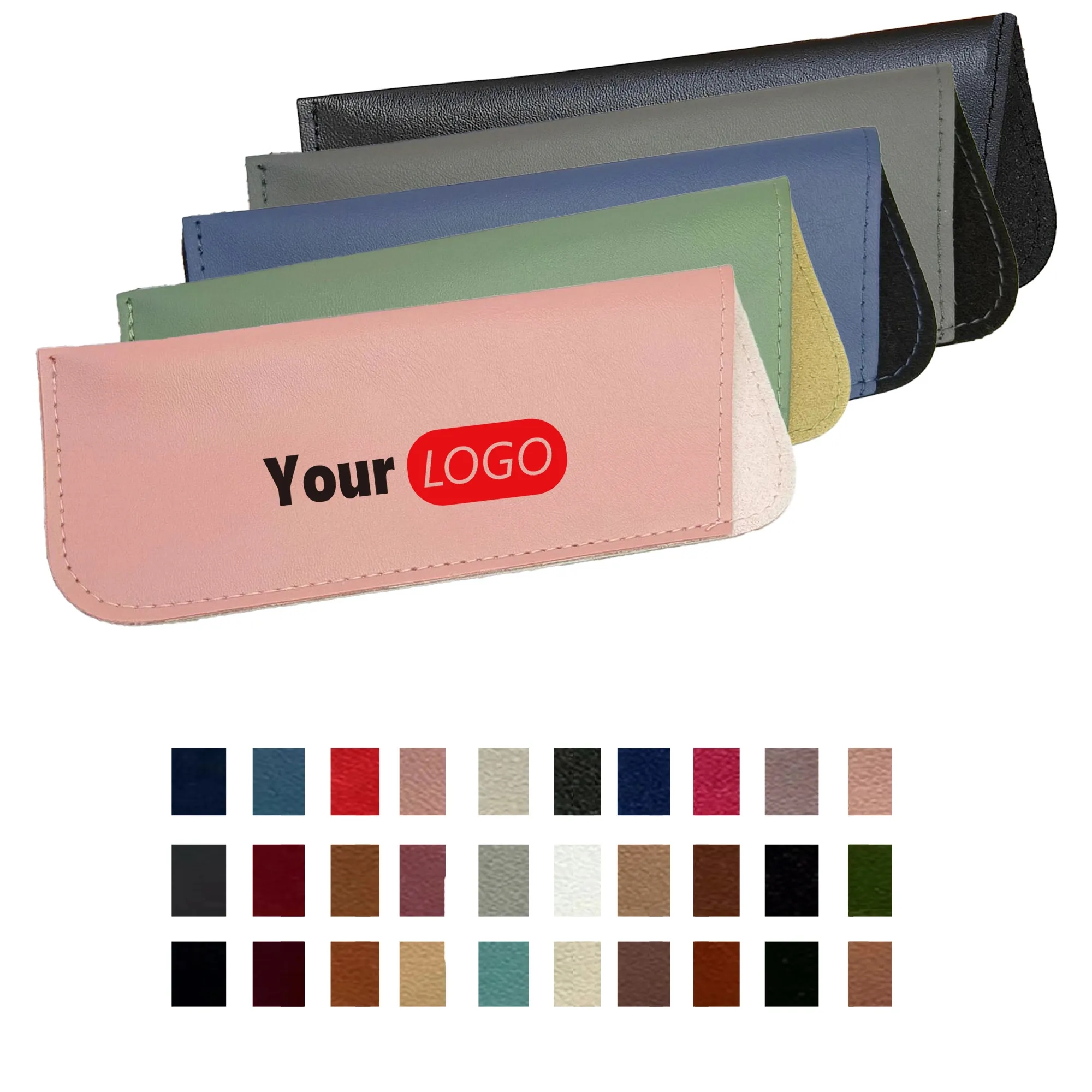 PU Leather Eyeglass Case Scratch-Resistant Portable Pouch 4