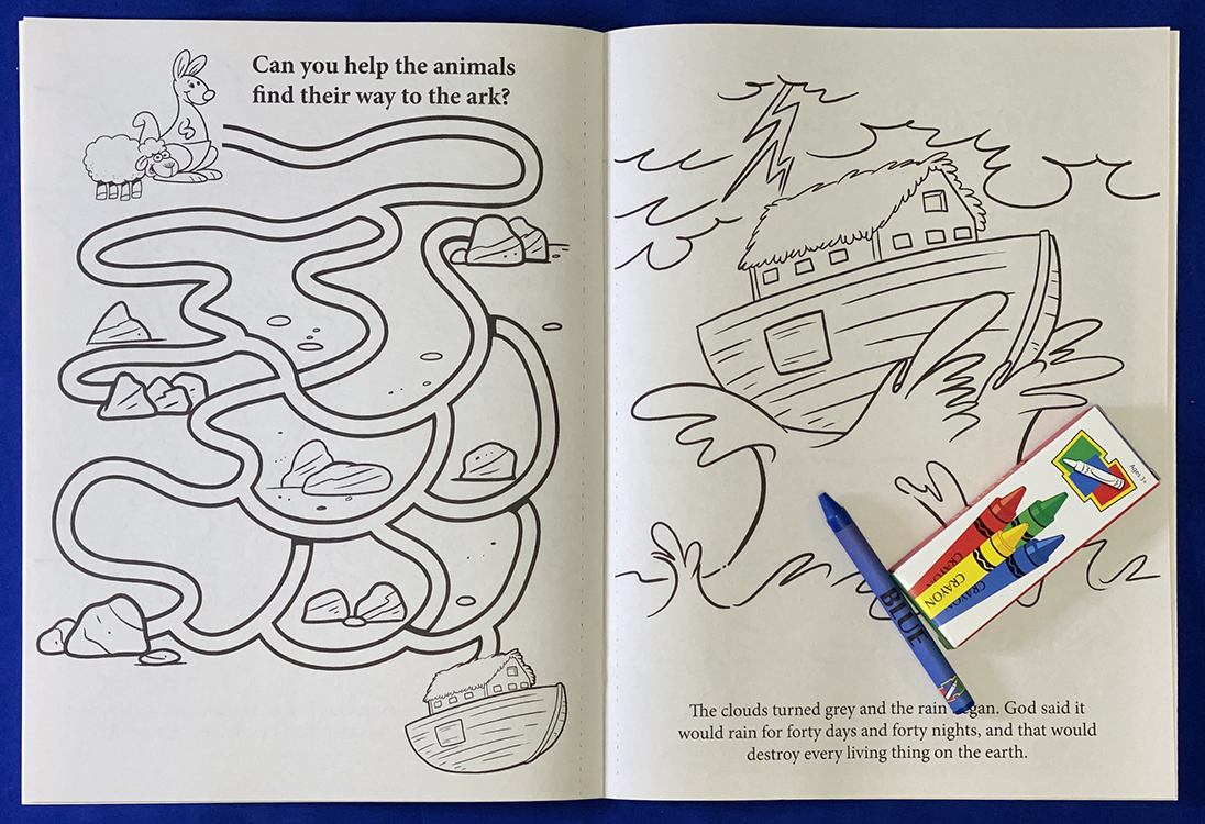 COLORING SET - Noah's Ark Coloring Book Fun Pack 6