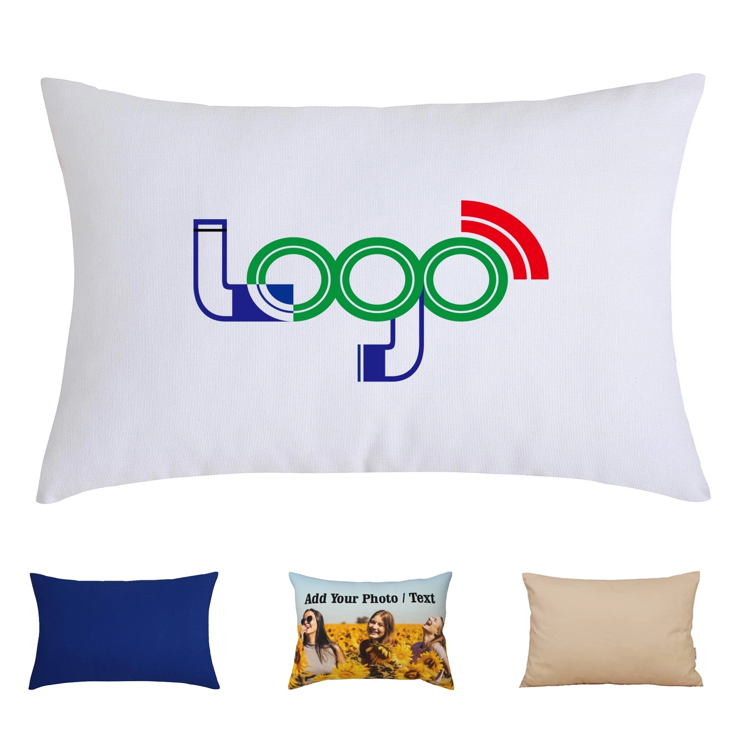 Custom 11.8" x 19.7" Full Color Cushion Cover With Zipper 2