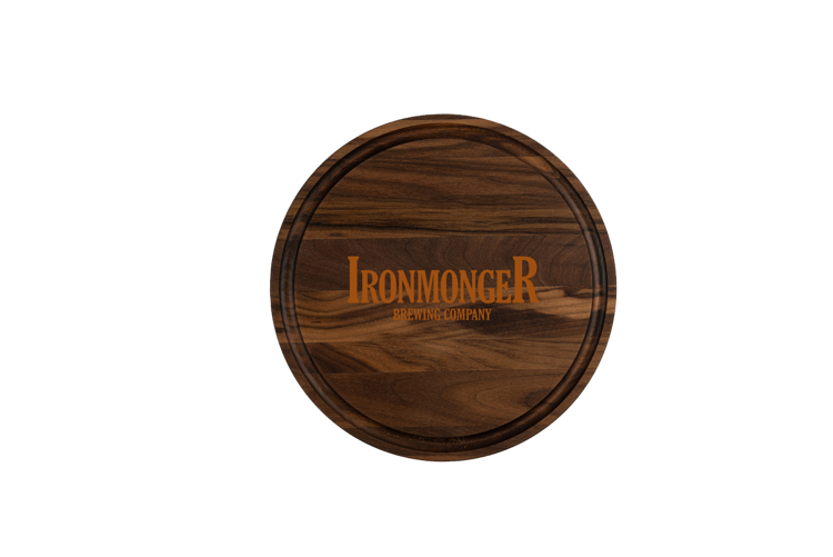 Small Walnut Arched Cutting Board with Juice Groove 12"x9"x3/4" 1