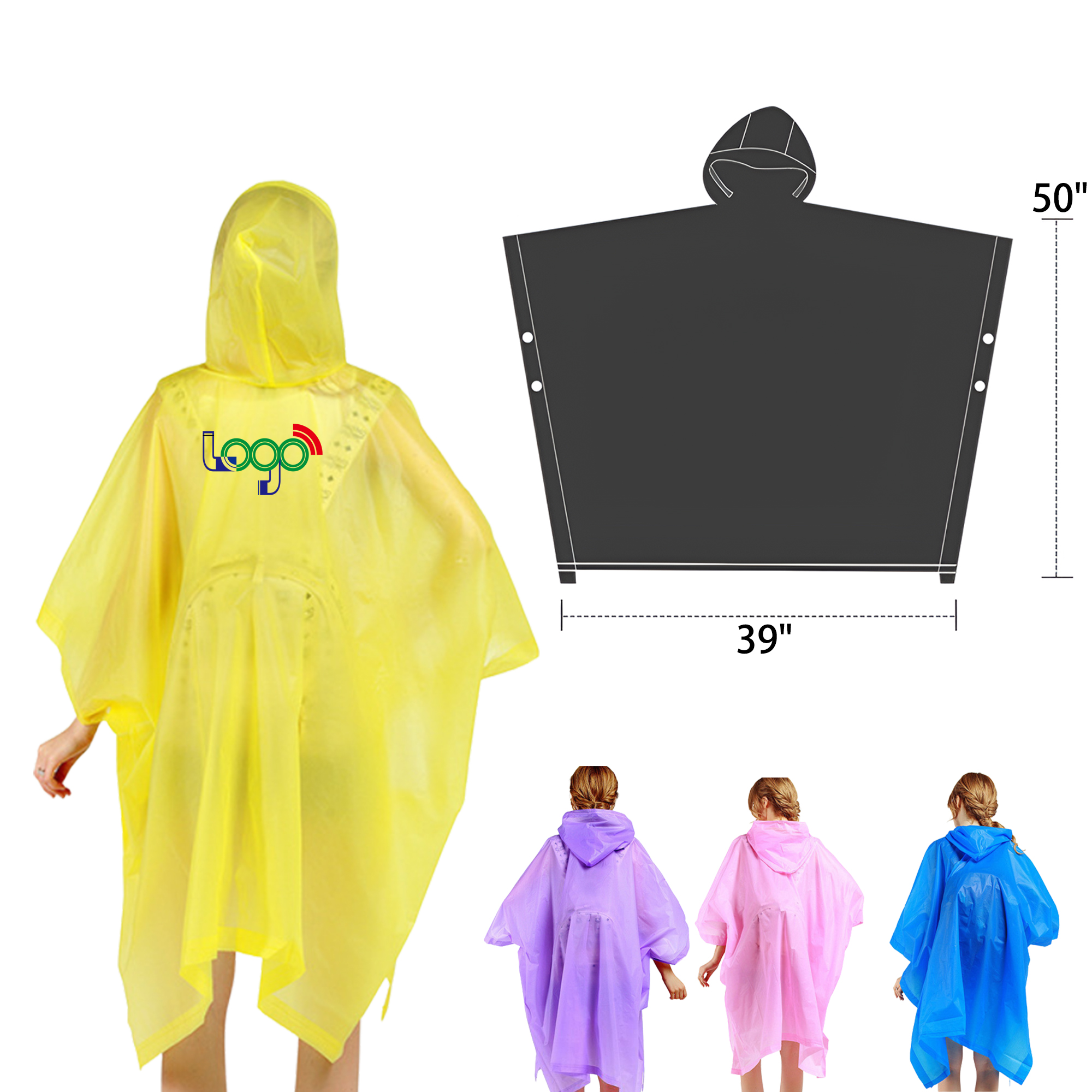Convenient Thickened Disposable Raincoat 1
