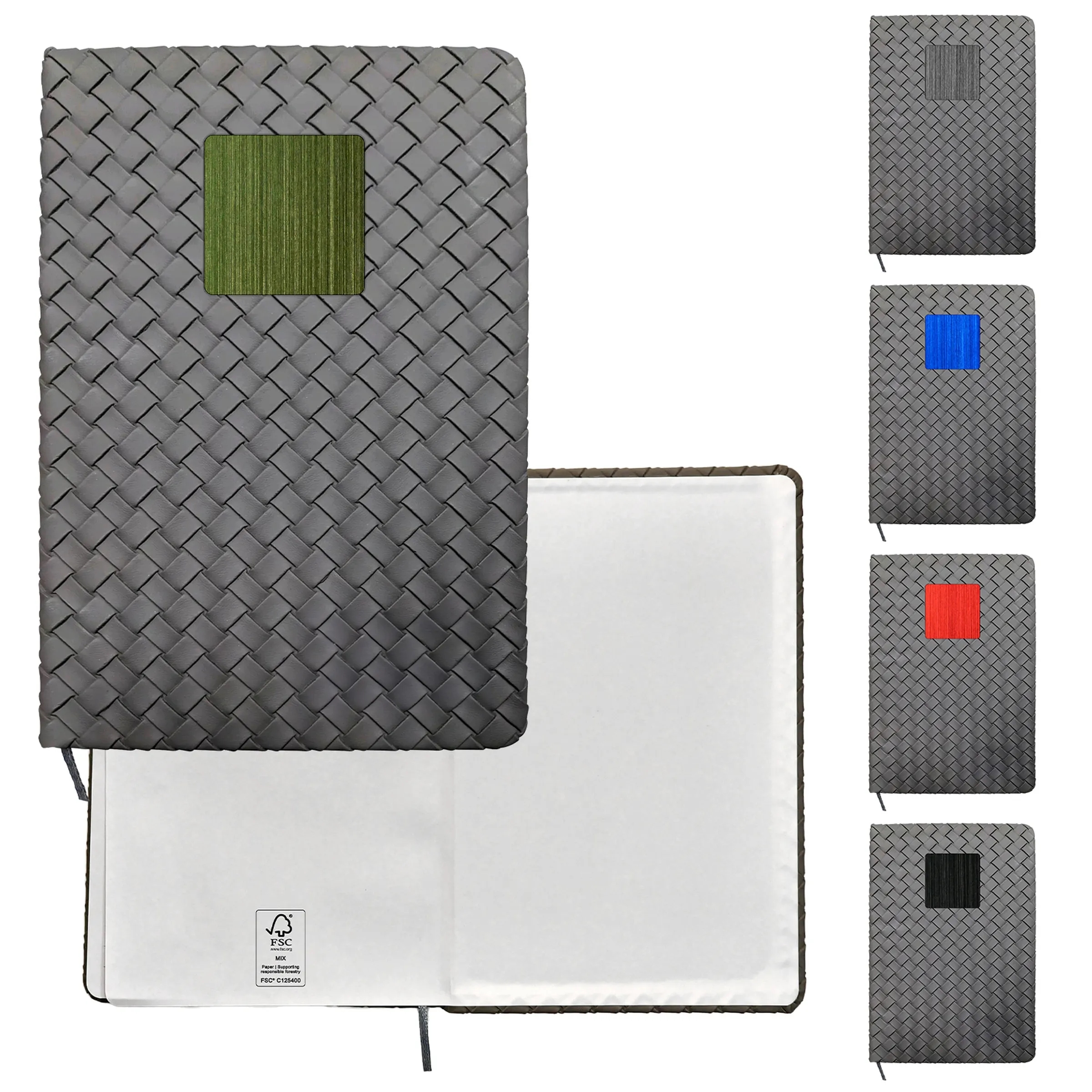 Woven Notebook with Metal Accent 5