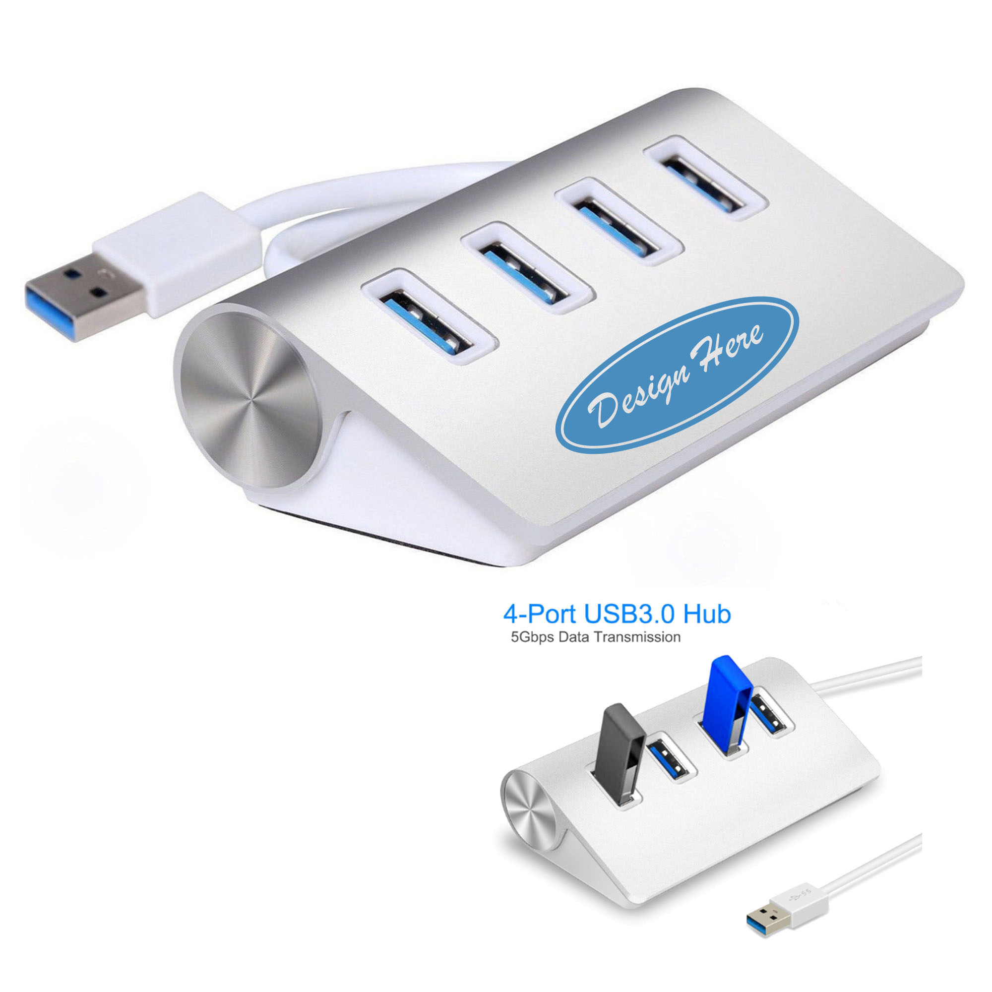 Sleek Metal USB 3.0 Expansion Hub 2
