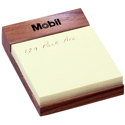 Wood Note Holder with 3" x 3" Self-Stick Paper 14