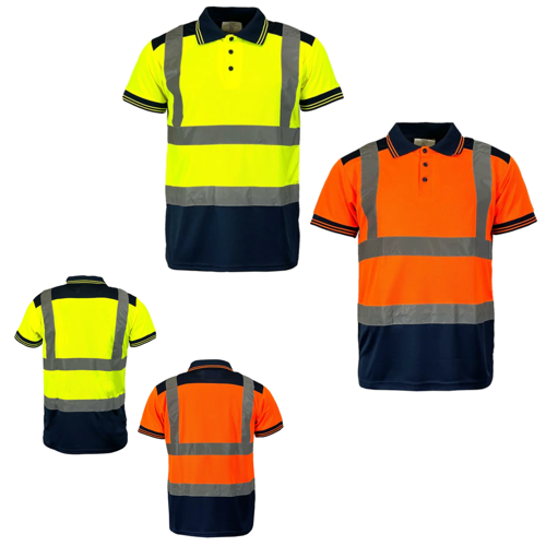 VISIPRO Short Sleeve Reflective Colorblock Safety Polo - 4