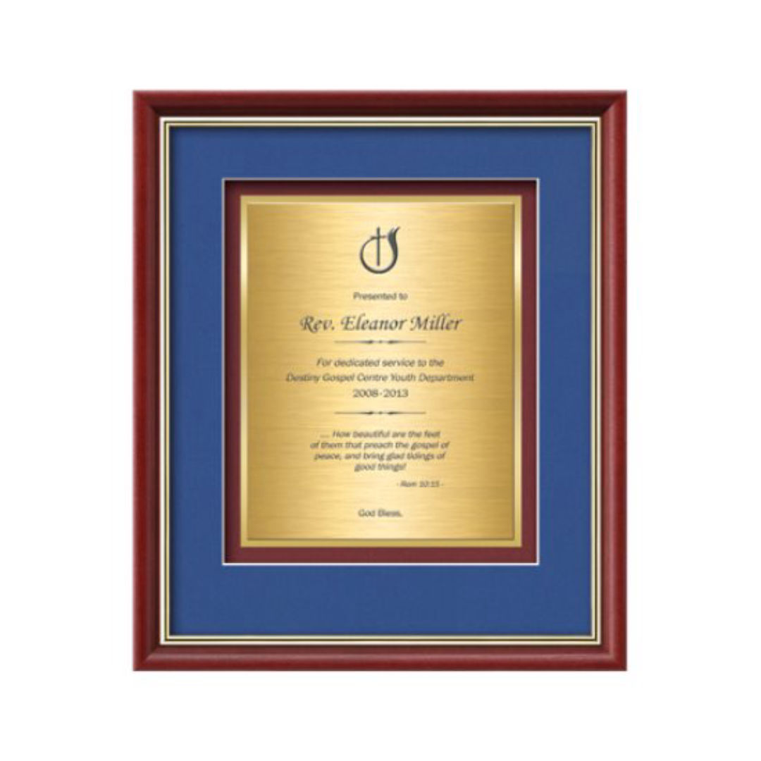 Baron Certificate TexEtch - Mahogany/Gold 4